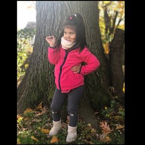 Grey & White Scarf for Toddlers